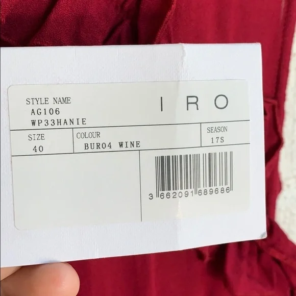 IRO Ruffle Cold Shoulder Layered Open Back Long Sleeve Mock Neck Dress - Picture 8 of 11